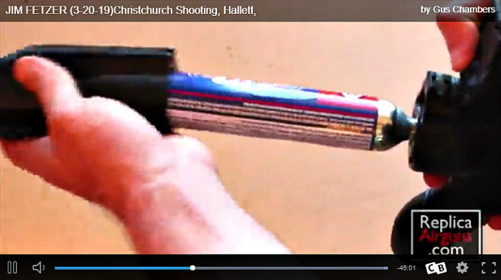 Cartridge in shooter's airgun