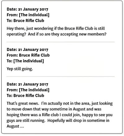 Bruce Rifle Clun Conversation