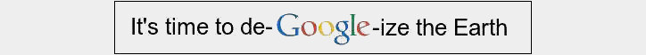 De-Google-ize the Earth banner